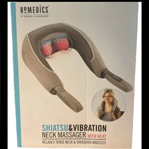NEW Homedics Shiatsu & Vibration Neck Massager with Heat